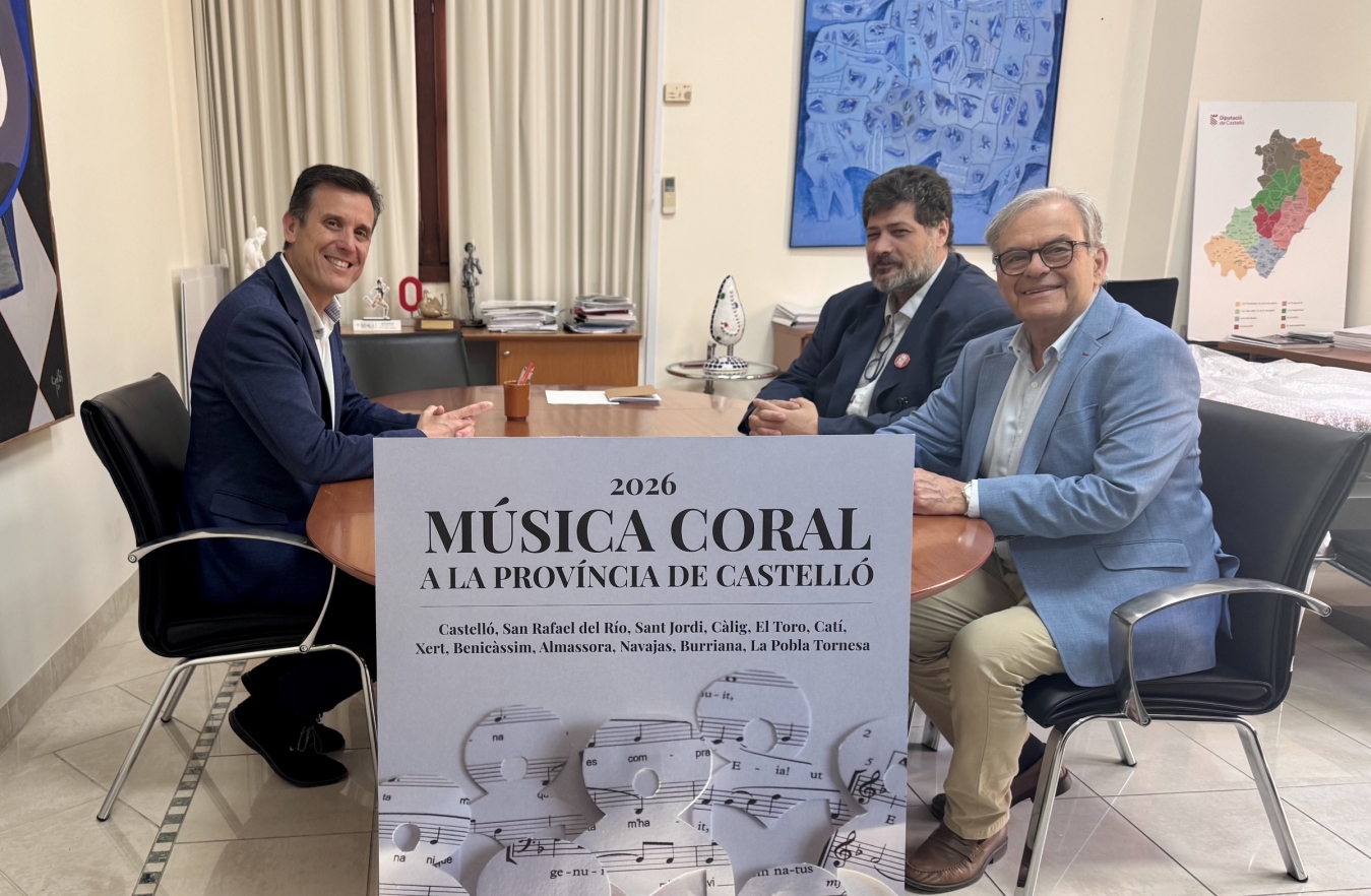 La Diputació de Castelló i la Federació de Cors de la Comunitat Valenciana acosten la música coral a la província