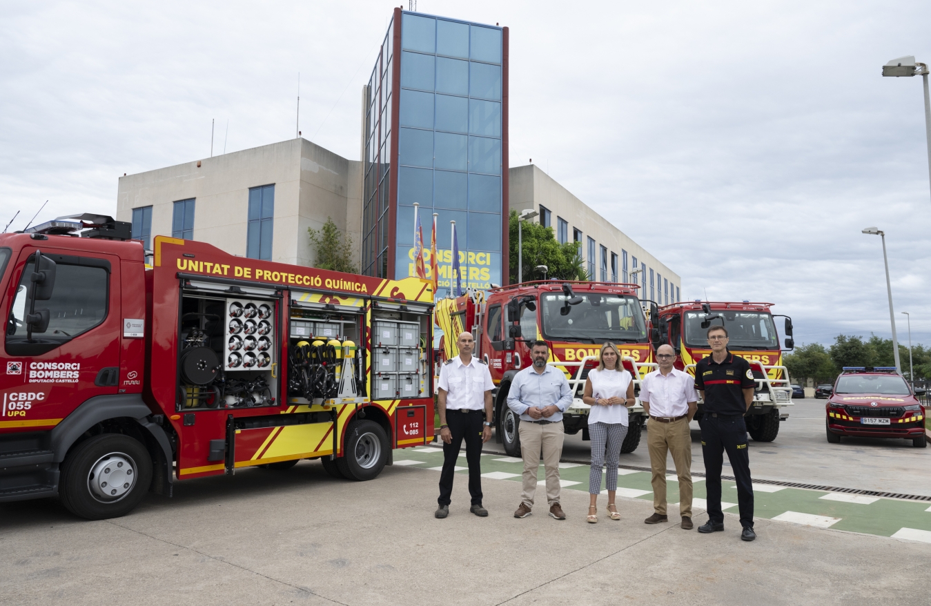 La Diputació de Castelló reforça la flota de vehicles i el personal del Consorci Provincial de Bombers per a continuar millorant la capacitat de resposta